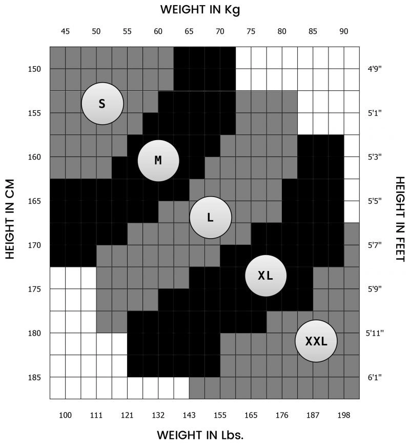 MURA_Size Chart
